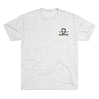 Hold Fast Christian Tee — Patriotic Shield Cross Graphic T-Shirt
