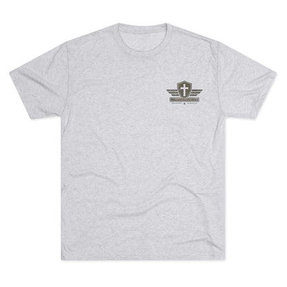 Hold Fast Christian Tee — Patriotic Shield Cross Graphic T-Shirt