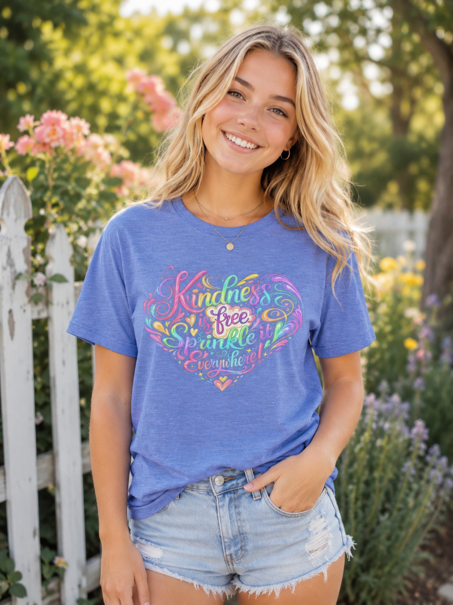 Kindness Is Free Sprinkle It Everywhere Shirt | Colorful Kindness T-Shirt | Positive Message Tee | Teacher Gift | Inspirational Women's Shirt Adult