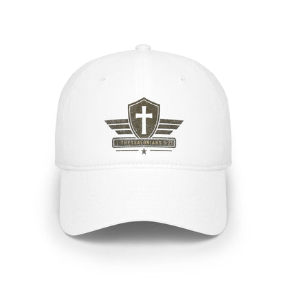 Christian Cross Shield Baseball Cap — 1 Thessalonians 5:21 Faith Hat Adult