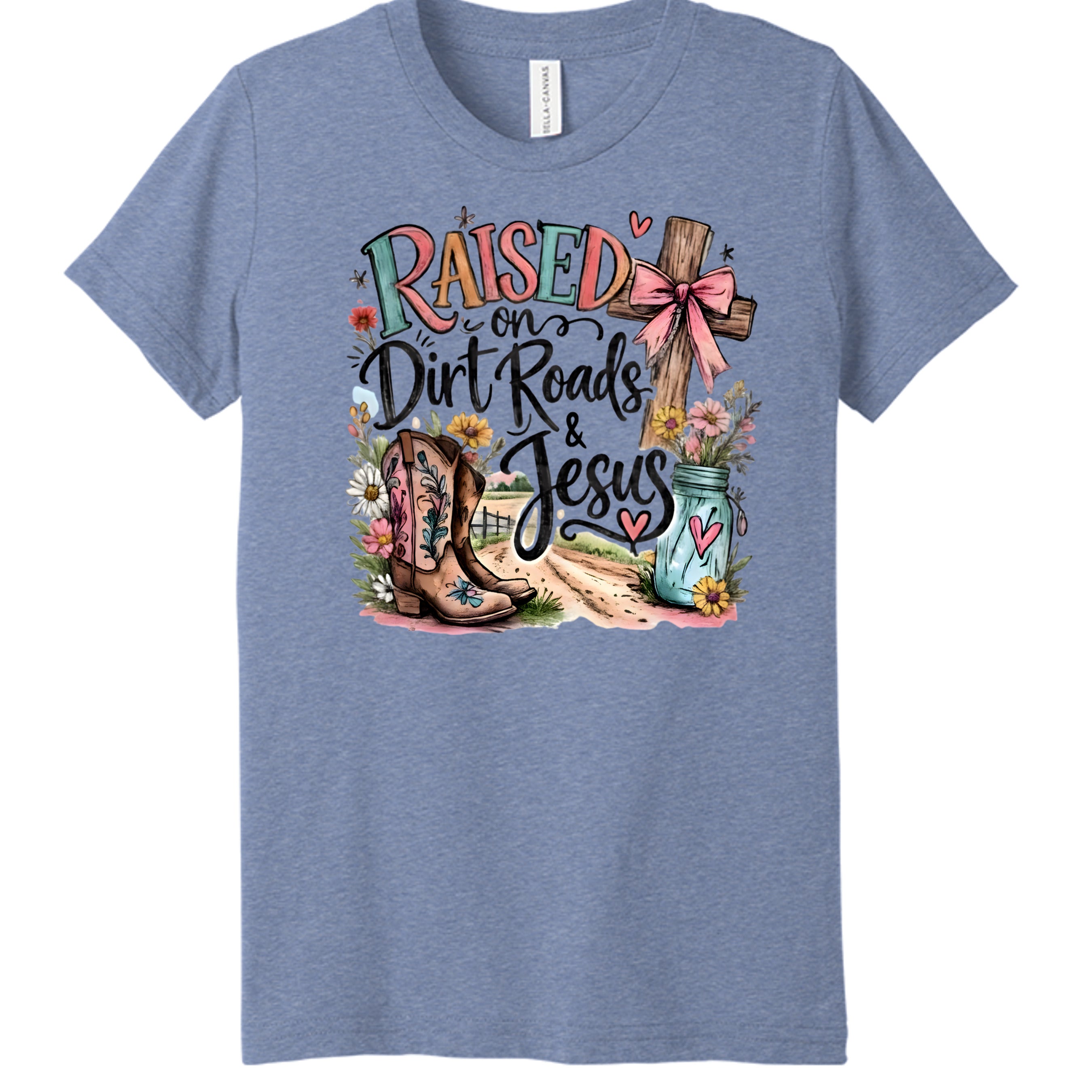 BLUE TRIBLEND - 3413Y - FRONT