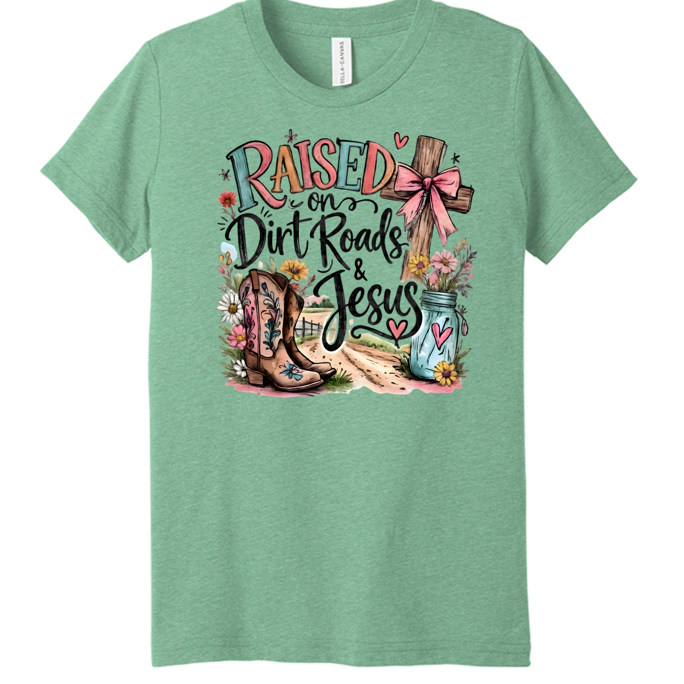GREEN TRIBLEND - 3413Y - FRONT